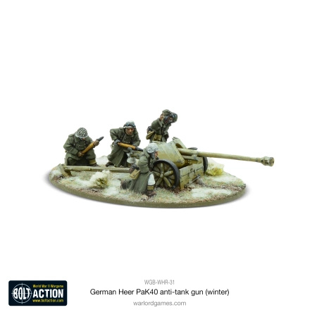 BOLT ACTION - German Heer (Winter) 75mm Pak 40 Anti Tank Gun