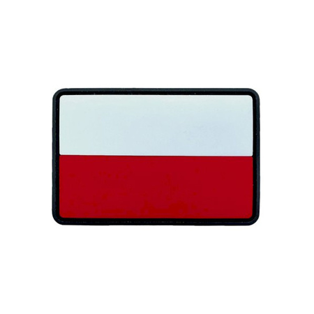 Naszywka Flaga Polski Gumowa z Rzepem Texar