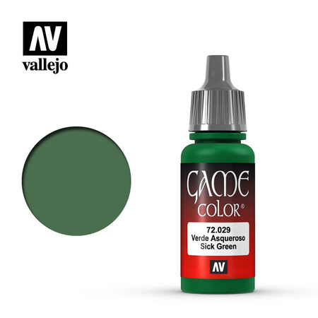 Vallejo: 72.029 - Game Color - Sick Green (18 ml)