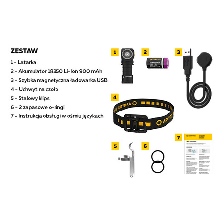 Armytek Latarka Wizard C1 Pro Magnet USB Warm