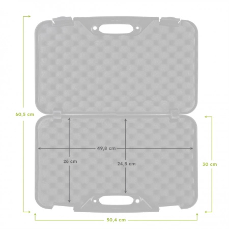 Skrzynka na pistolet Megaline czarny 50x30x9 cm ECO
