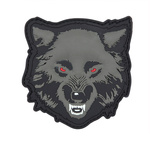 Naszywka 3D PVC Wolf Head grey 101 INC