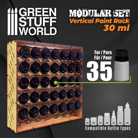 Green Stuff World Duży Modułowy stojak na farby - Pionowy 30ml