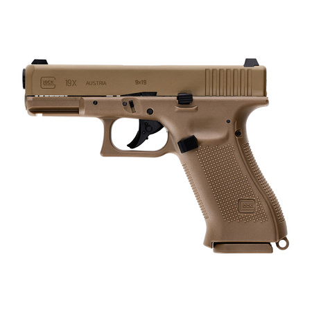 Pistolet wiatrówka Glock 19X blowback 4,5 mm coyote BB CO2