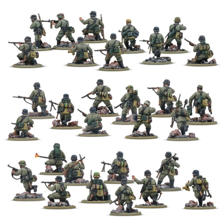BOLT ACTION German Veteran Infantry Platoon