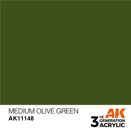 AK Interactive MEDIUM OLIVE GREEN – STANDARD