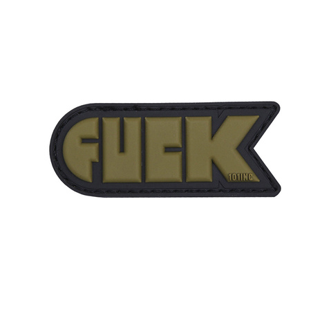 Naszywka 3D PVC FUCK green 101 INC