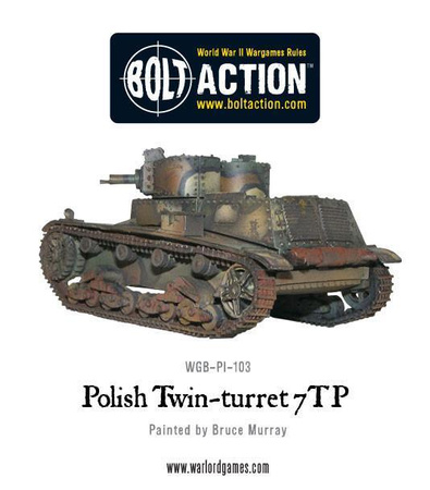 BOLT ACTION: Twin-turreted Polish 7TP tank