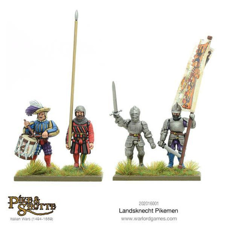 Pike & Shotte Landsknechts Pikemen