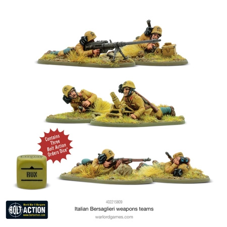 BOLT ACTION Italian Bersaglieri Weapons Teams