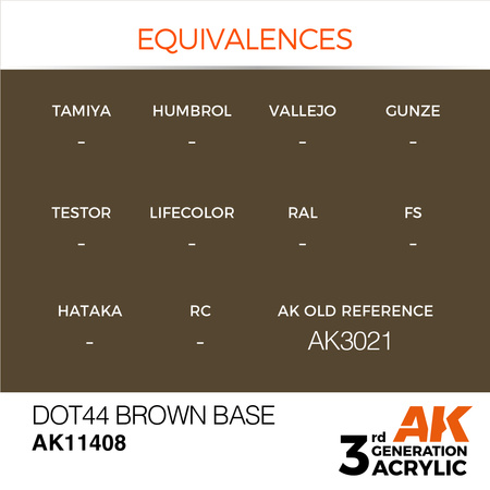 AK Interactive DOT44 BROWN BASE – FIGURES
