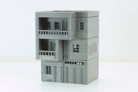 PM - Arab Urban Buildings set of Four Town Houses - 3D Printed - 28mm