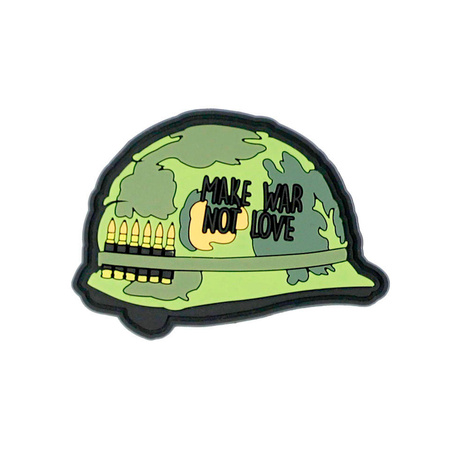 Naszywka 3D PVC Make war not love 101 INC