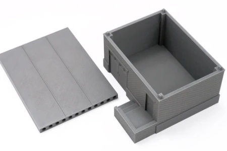 PM - Soviet Mid Size Utilities Shed - Zona Alfa / Cold War in the East - 3D Printed - 28mm