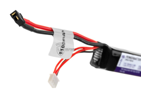 Bateria LiPo 7.4V 1100mAh 20C Stock Tube Type Mini T-Plug Pirate Arms