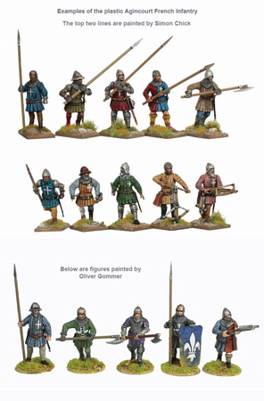 PERRY MINIATURES - Agincourt French Infantry 1415-29