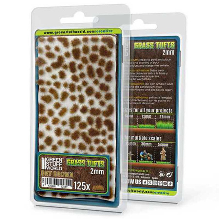 GSW - Static Grass Tufts 2 mm - Dry Brown