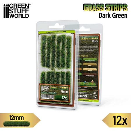 GSW - Grass Strips 12 mm - Dark Green