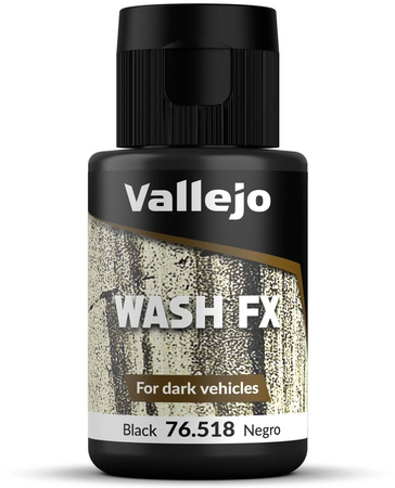 Vallejo: 76.518 - Wash FX - Black (35 ml)