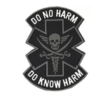 Naszywka 3D PVC Do no harm black 101 INC