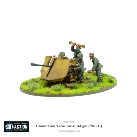 BOLT ACTION German Heer 3.7cm Flak-43 AA gun (1943-45)