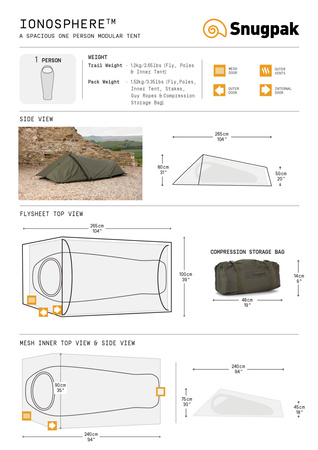 SNUGPAK Namiot Ionosphere olive