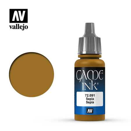 Vallejo: 72.091 - Game Color - Ink - Sepia (18 ml)