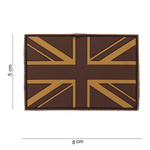 Naszywka 3D PVC United Kingdom desert 101 INC