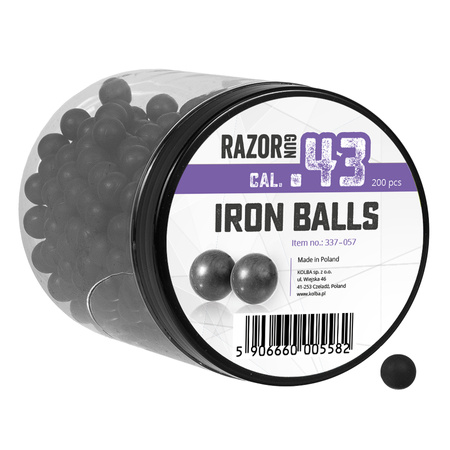 Kule Gumowo-Metalowe kal.43 200szt. RazorGun