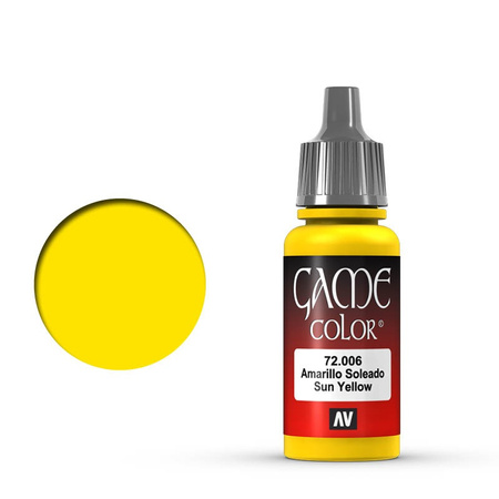 Vallejo: 72.006 - Game Color - Sun Yellow (18 ml)