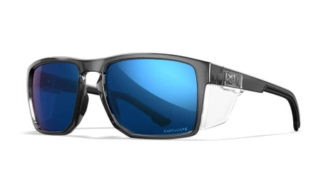 Okulary FOUNDER CAPTIVATE™ Polarized Blue Mirror / Gloss Crystal Grey WILEY X 