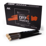 AK Interactive 4 DRY BRUSHES SET