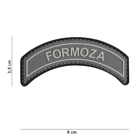 Naszywka 3D PVC FORMOZA grey 101 INC