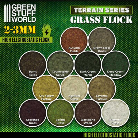 GSW - Static Grass Flock 2-3mm - DARK GREEN MARSH - 200 ml