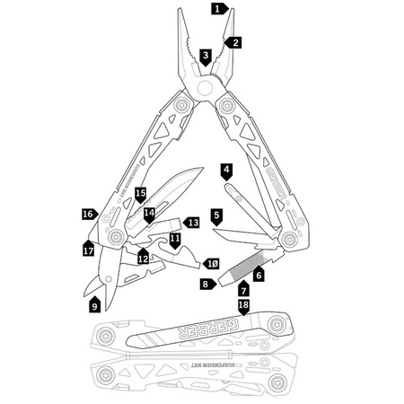 MULTITOOL GERBER SUSPENSION NXT 