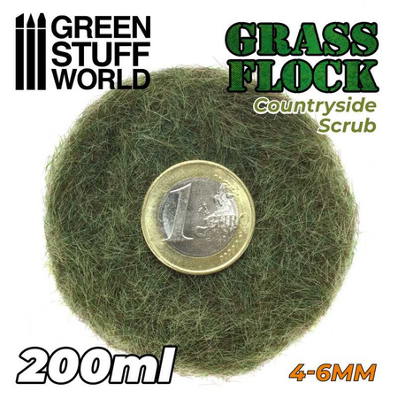 GSW - Static Grass Flock 4-6mm - COUNTRYSIDE SCRUB - 200 ml