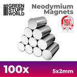 GSW - Neodymium Magnets 5x2mm - 100 units (N52)