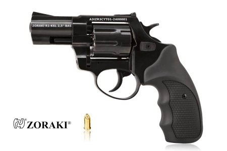 REWOLWER ALARMOWY ZORAKI K-6L BAS LUFA 2,5" Kal. .22 Long Blank Czarny