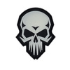 Naszywka 3D PVC Psycho skull glow in the dark - Świecąca w ciemności 101 INC