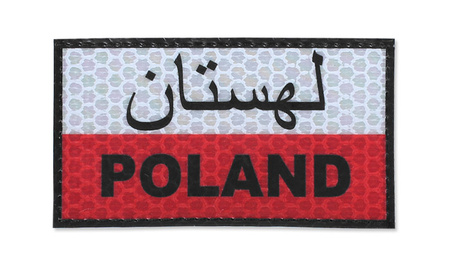 Naszywka D1 Flaga Polski  PASZTI WH/RED