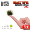 GSW - Grass TUFTS XXL - 22mm self-adhesive - DARK GREEN