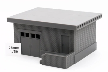 PM - Soviet Mid Size Utilities Shed - Zona Alfa / Cold War in the East - 3D Printed - 28mm
