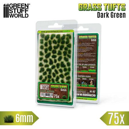 GSW - Static Grass Tufts 6 mm - Dark Green