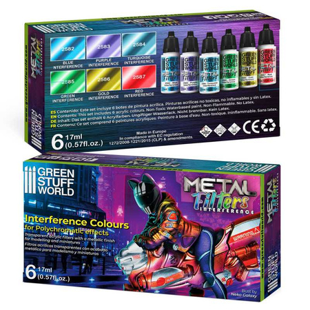 Green Stuff World Zestaw filtrów metalicznych- kolory interferencyjne