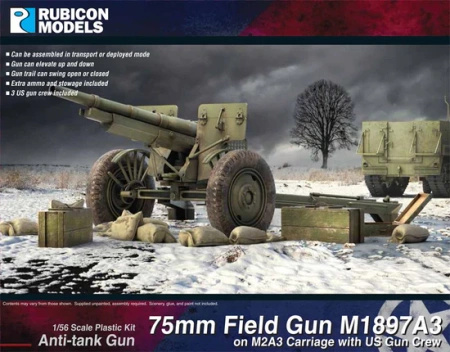 RUBICON 280127 - M2A3 75mm Field Gun with Crew