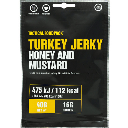 Suszony indyk Tactical Foodpack Turkey Jerky Honey & Mustard 40g 