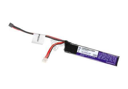 Bateria LiPo 7.4V 1100mAh 20C Stock Tube Type Mini T-Plug Pirate Arms