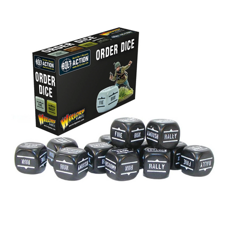 BOLT ACTION Orders Dice Pack - Black