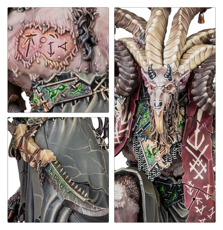 SKAVEN: VIZZIK SKOUR PROPHET HORNED RAT