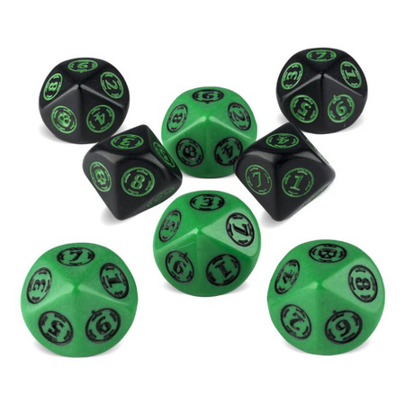 Warhammer 40k Wound Trackers zielono-czarne